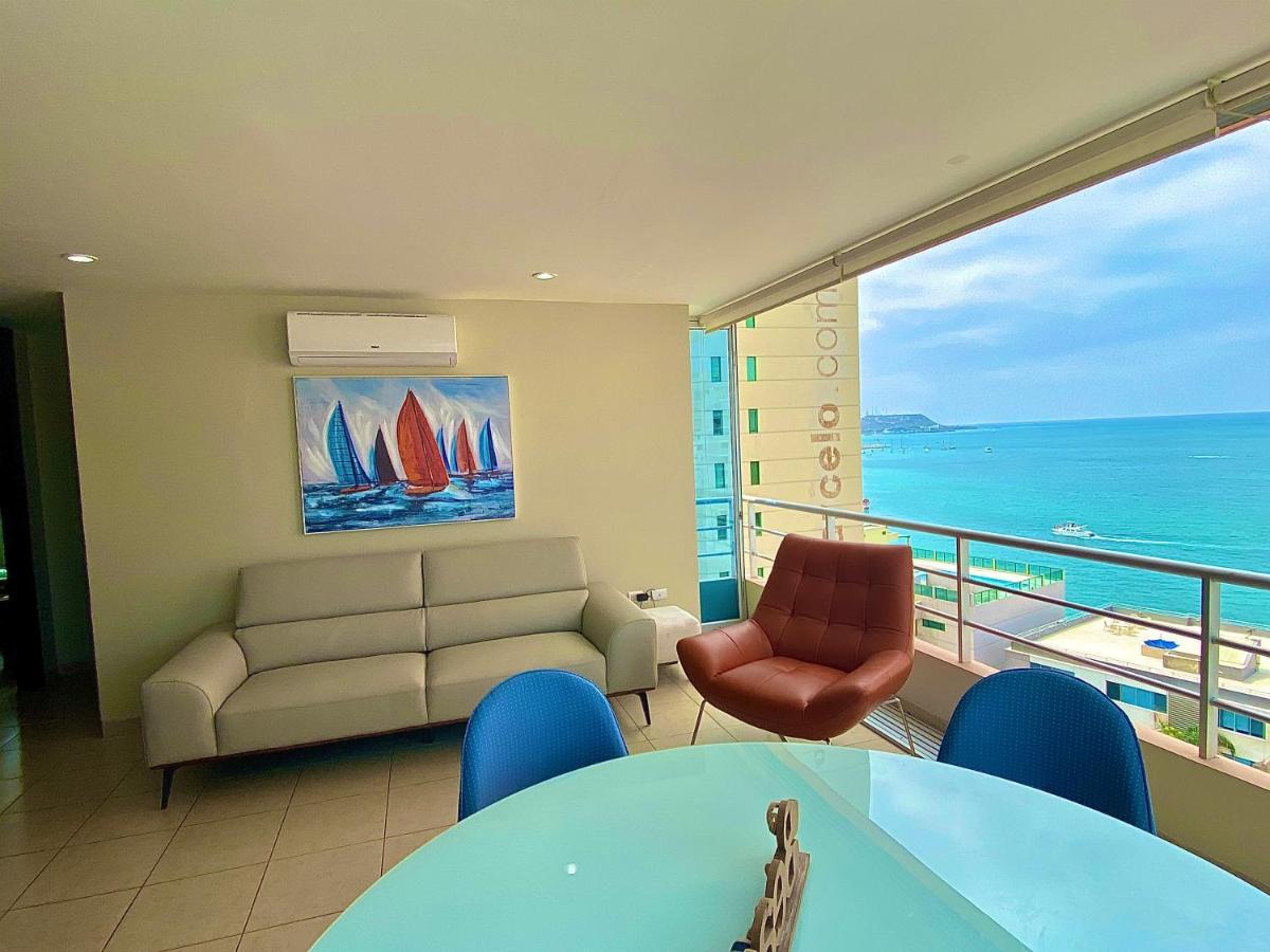 Comodo Apartamento Con Vista Al Mar. Salinas  Esterno foto