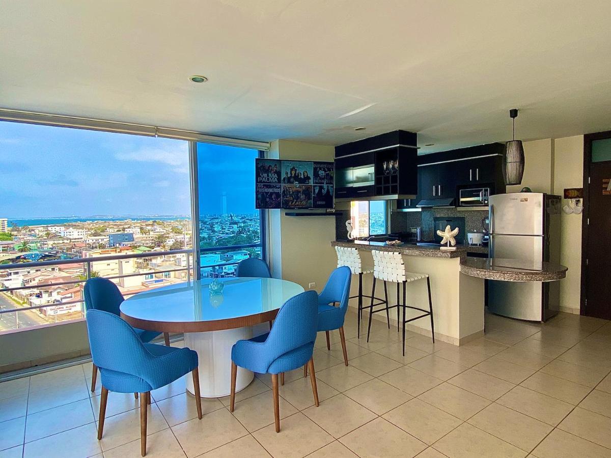 Comodo Apartamento Con Vista Al Mar. Salinas  Esterno foto